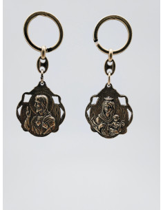 LLAVERO SAGRADO CORAZON Y VIRGEN DEL CARMEN