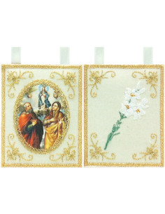 ESCAPULARIO PEQUEÑO  SAN JOAQUÍN Y SANTA ANA