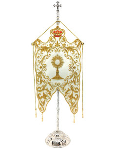 GUION / ESTANDARTE SACRAMENTAL EUCARISTICO