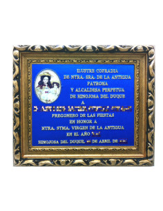 PLACA CONMEMORATIVA 20x25