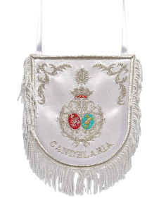 MANTOLÍN MINIATURA CON ESCUDO HDAD DE LA CANDELARIA SEVILLA