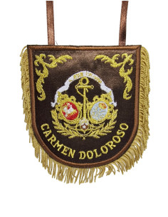 MANTOLÍN MINIATURA CON ESCUDO HDAD DEL CARMEN DOLOROSO...
