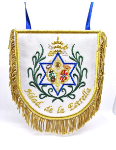 MANTOLIN MINIATURA CON ESCUDO HDAD DE LA ESTRELLA SEVILLA
