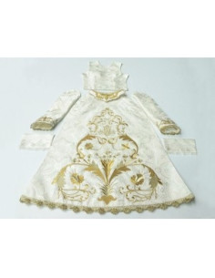 SAYA BORDADA: VIRGEN DE 80 CENTÍMETROS